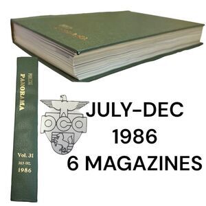 Porsche Panoramic Hardcover Bounded Magazines Vintage 1986 July-DEC PCA